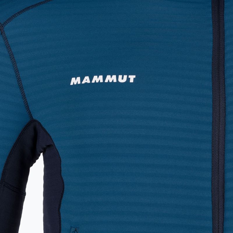 Felpa Mammut Taiss Light ML da uomo con cappuccio per il trekking in acque profonde/marine 6