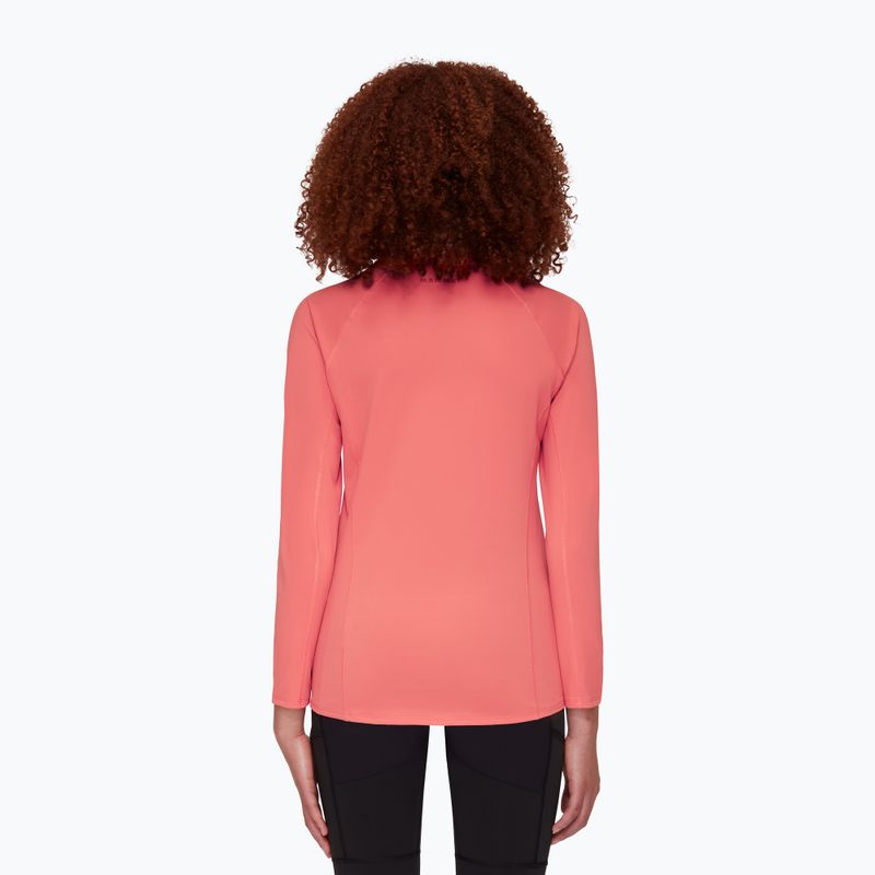 Manica lunga trekking donna Mammut Selun FL Longsleeve Logo salmone 2