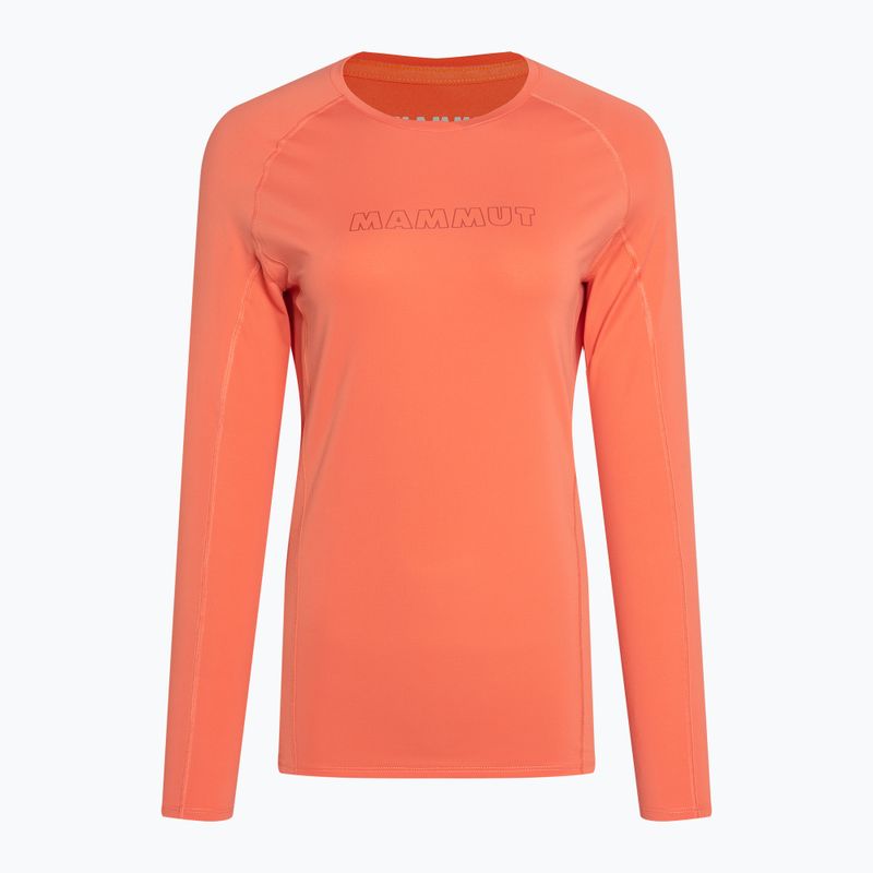 Manica lunga trekking donna Mammut Selun FL Longsleeve Logo salmone 4
