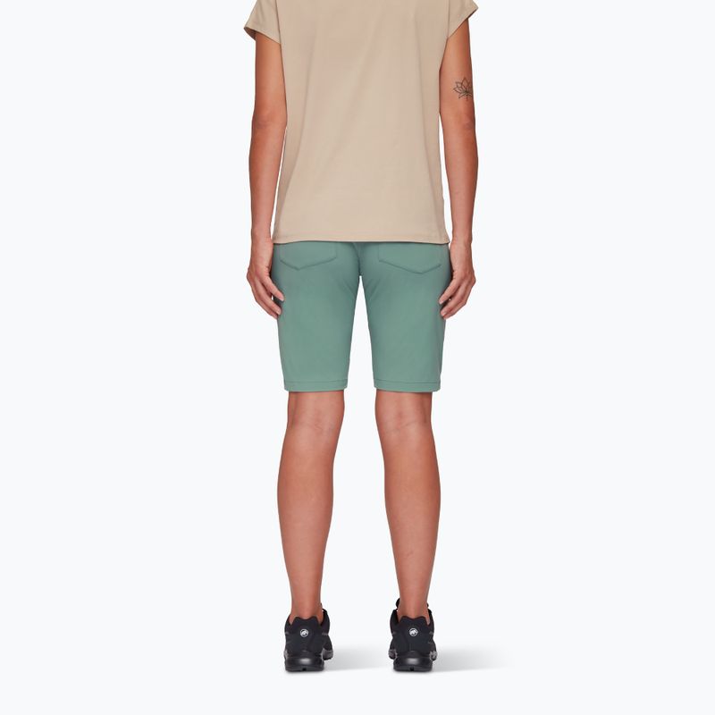 Pantaloncini da trekking da donna Mammut Runbold dark jade 3