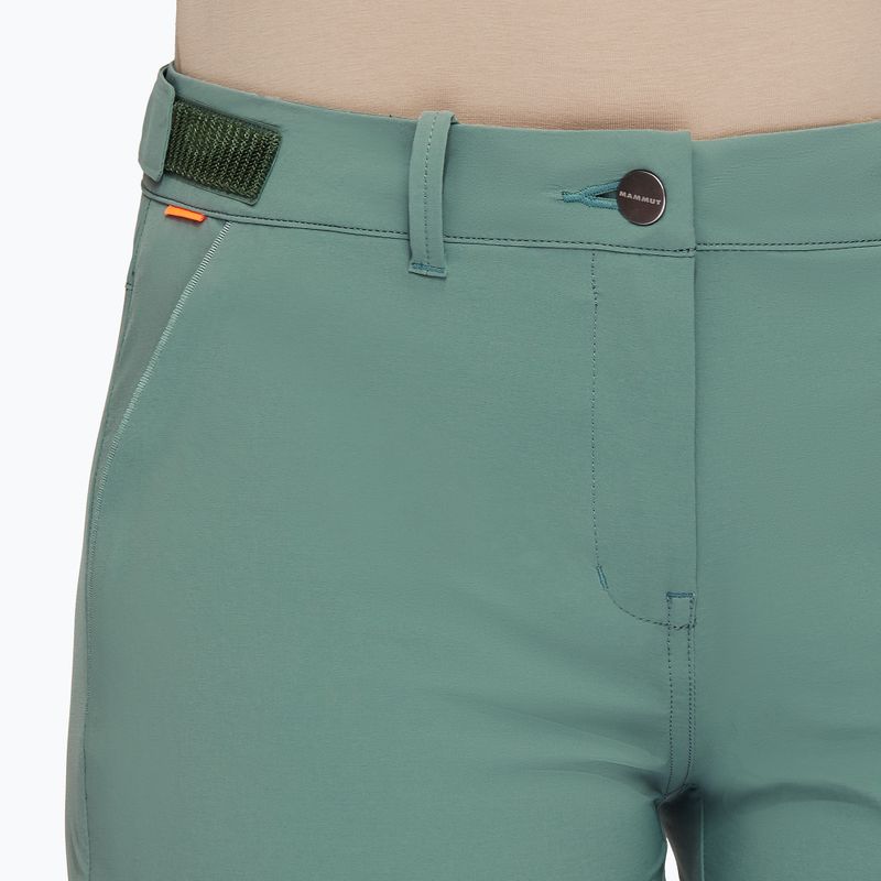 Pantaloncini da trekking da donna Mammut Runbold dark jade 4