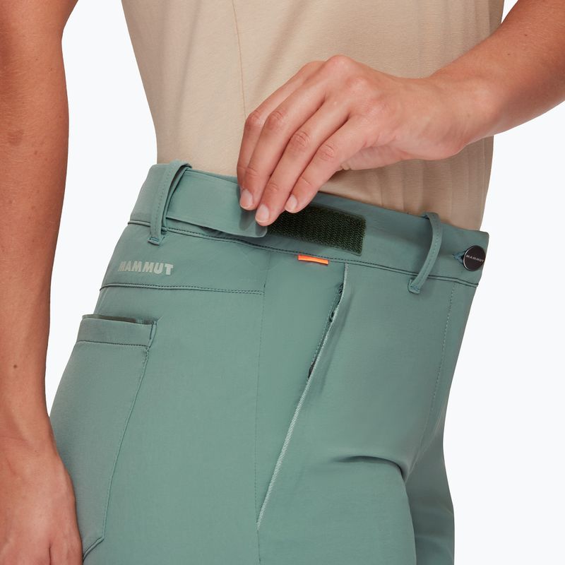 Pantaloncini da trekking da donna Mammut Runbold dark jade 5