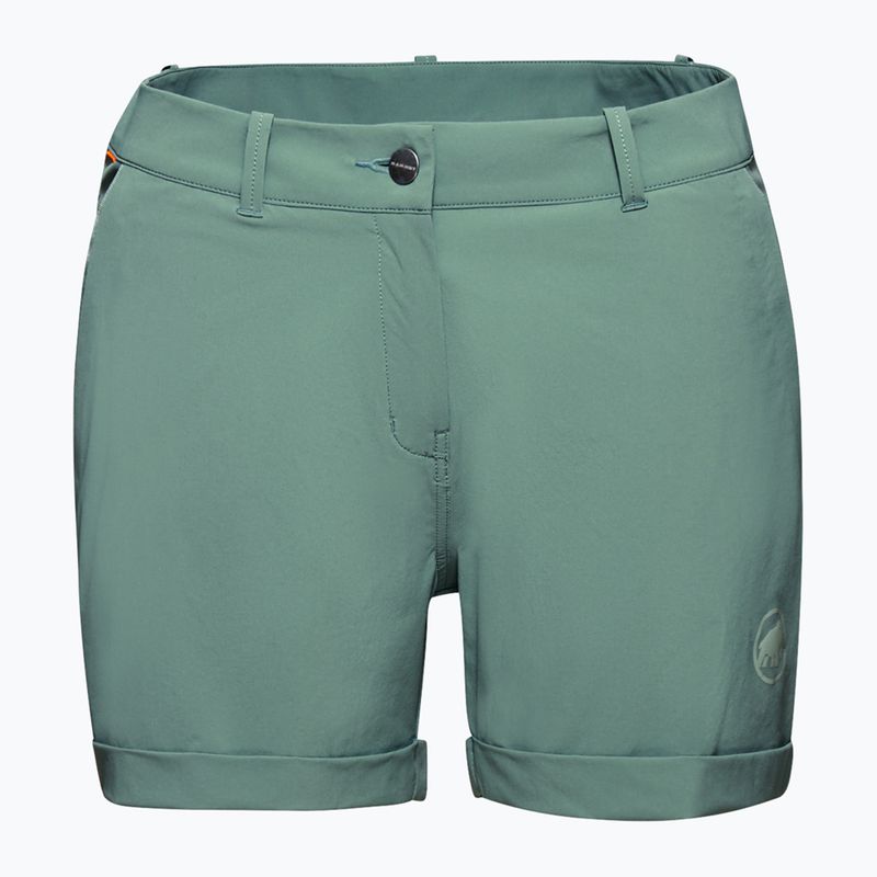 Pantaloncini da trekking Mammut da donna Runbold Roll Cuff giada scuro 4