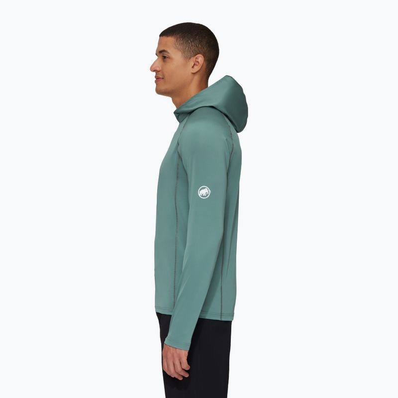Mammut Selun FL Sun Hoody dark jade manica lunga da trekking da uomo 3