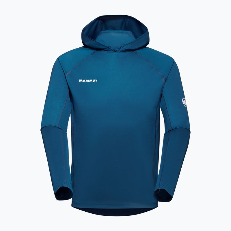 Mammut Selun FL Sun Hoody deep ice manica lunga da trekking da uomo 4
