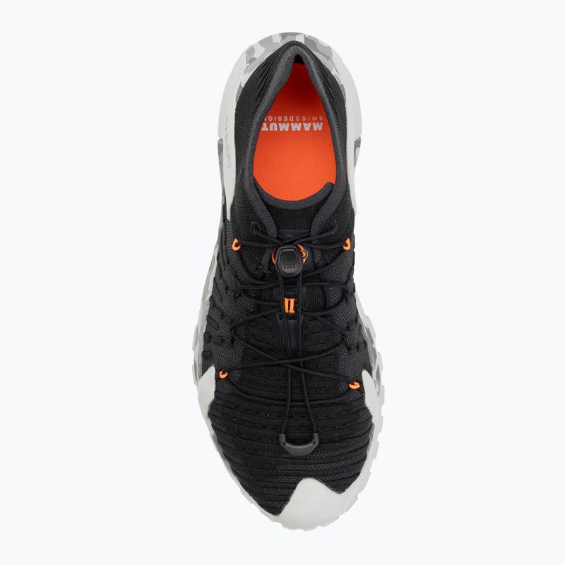 Scarpa da avvicinamento da donna Mammut Hueco Knit II Low nero/grigio ghiaccio chiaro 5