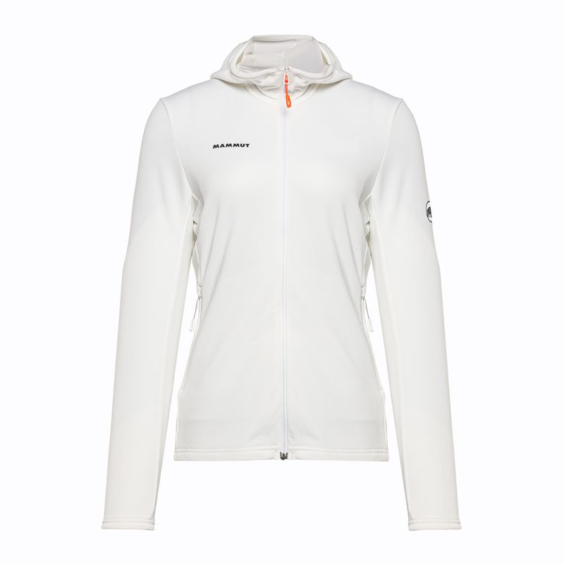 Felpa trekking donna Mammut Aconcagua Light ML con cappuccio bianco 4