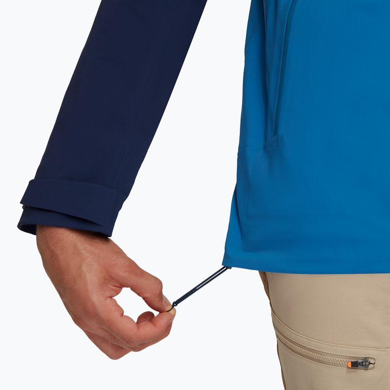 Mammut Alto Guide HS da uomo con cappuccio, giacca antipioggia profonda da ghiaccio/marino 6