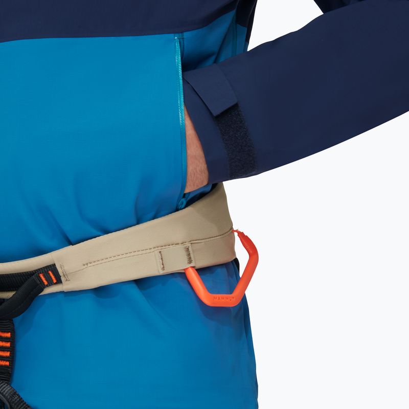 Mammut Alto Guide HS da uomo con cappuccio, giacca antipioggia profonda da ghiaccio/marino 8