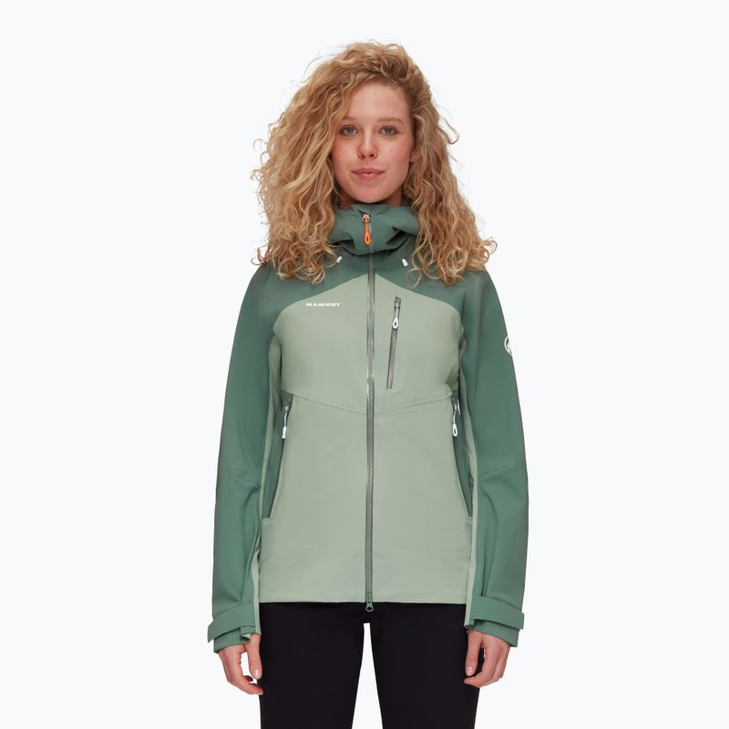 Mammut Alto Guide HS Giacca da pioggia da donna con cappuccio giada/ giada scuro