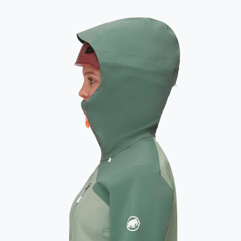 Mammut Alto Guide HS Giacca da pioggia da donna con cappuccio giada/ giada scuro 4