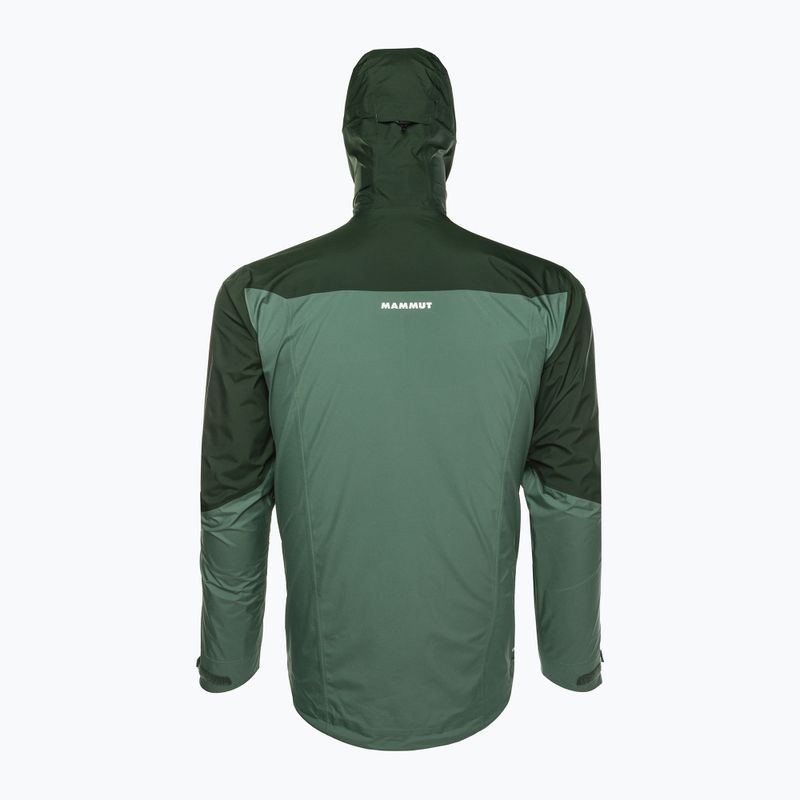 Mammut Convey Tour HS Giacca da pioggia da uomo con cappuccio giada scuro/legno 2