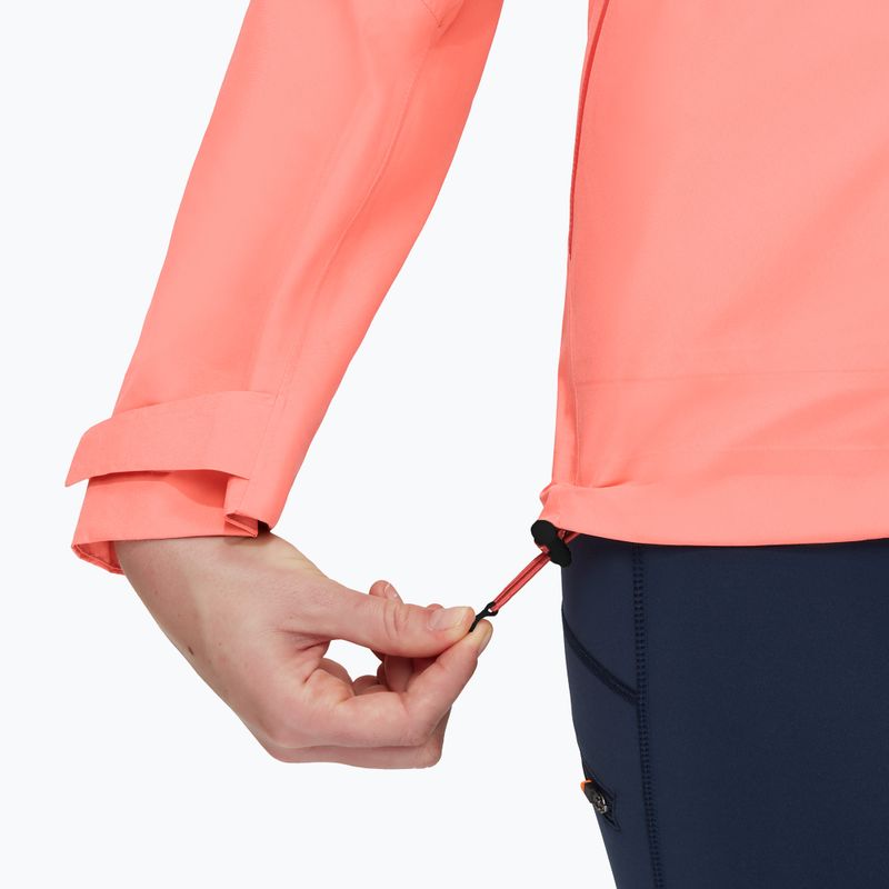 Mammut Convey Tour HS Giacca da pioggia da donna con cappuccio salmone/terracotta 5