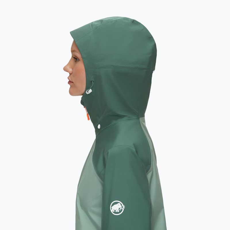 Mammut Convey Tour HS Giacca da pioggia da donna con cappuccio giada/ giada scuro 4