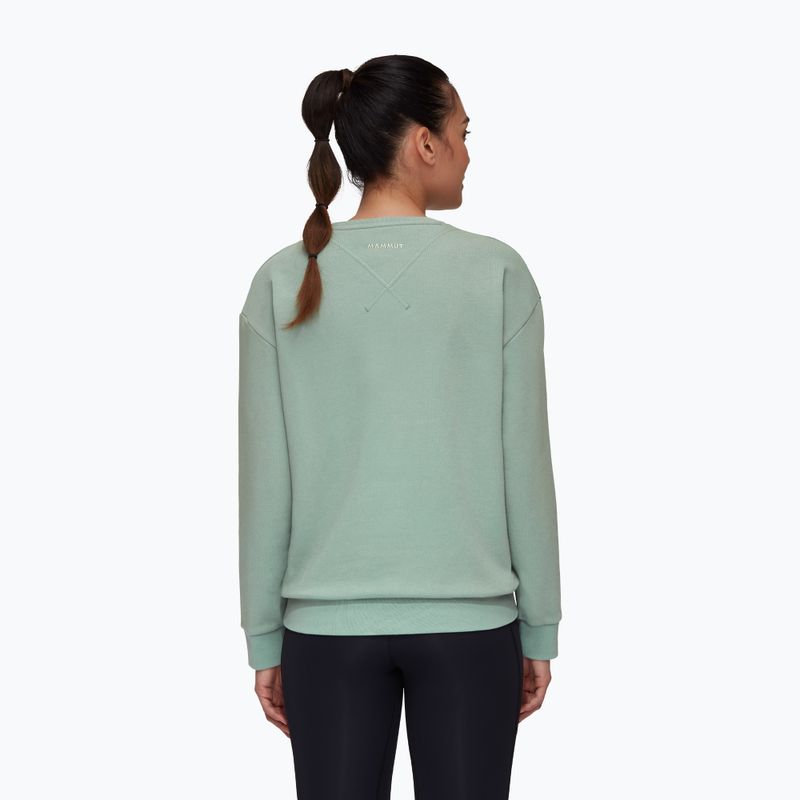Felpa da trekking Mammut Core ML Crew Neck Logo jade donna 3