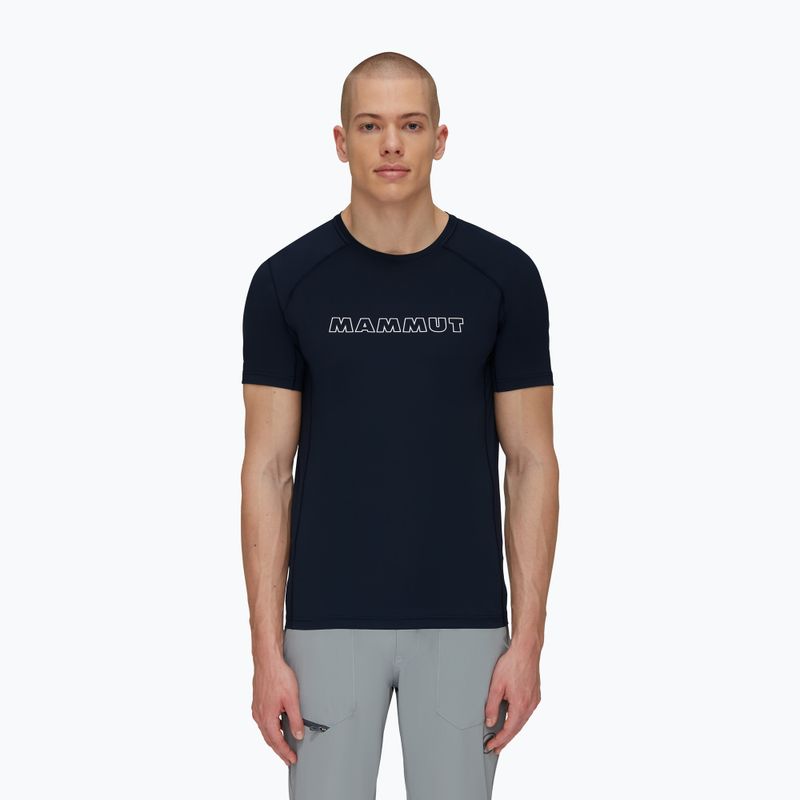 Maglietta da trekking da uomo Mammut Selun FL Logo marine