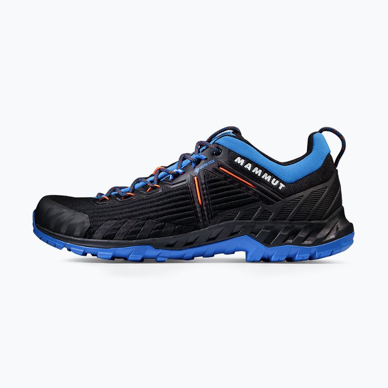 Scarpa da avvicinamento Mammut Alnasca Knit III Low GTX nero/blu ghiacciaio per uomini 9