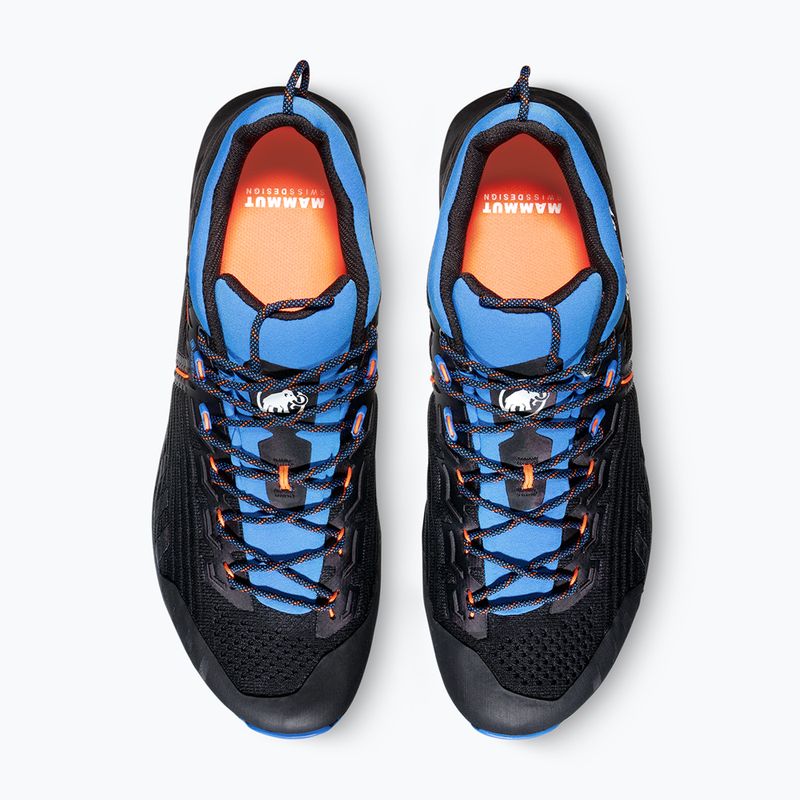 Scarpa da avvicinamento Mammut Alnasca Knit III Low GTX nero/blu ghiacciaio per uomini 12