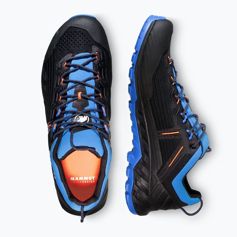 Scarpa da avvicinamento Mammut Alnasca Knit III Low GTX nero/blu ghiacciaio per uomini 13