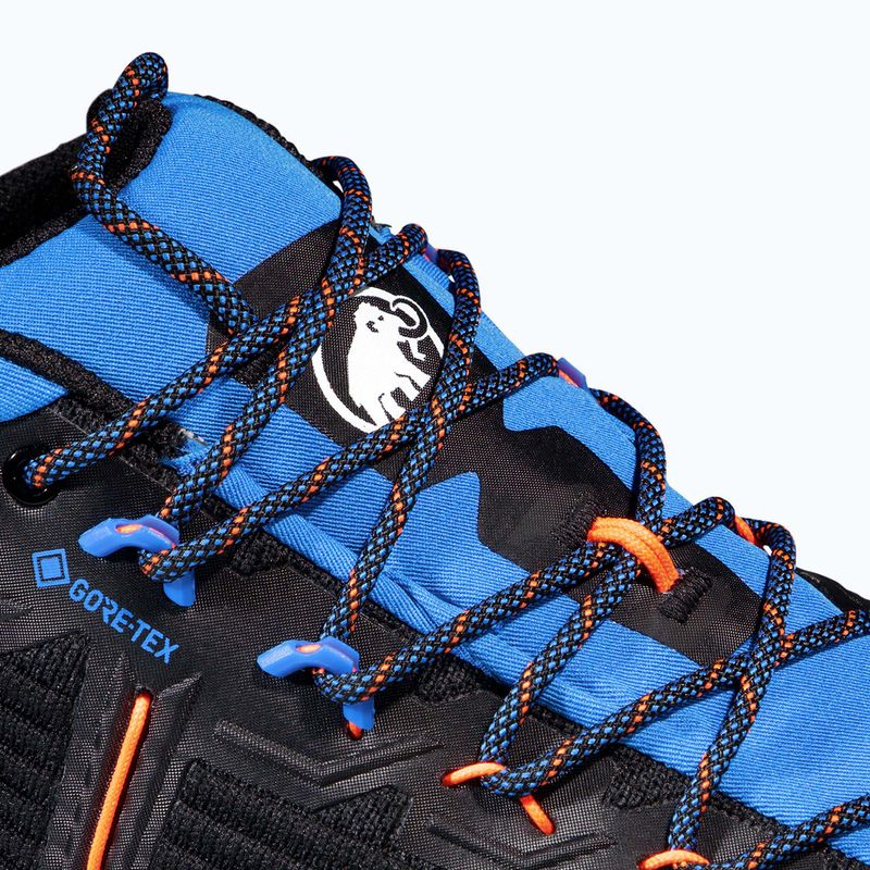 Scarpa da avvicinamento Mammut Alnasca Knit III Low GTX nero/blu ghiacciaio per uomini 16