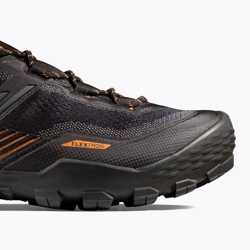 Scarponi da trekking da uomo Mammut Ducan II Low GTX nero/ mandarino scuro 9