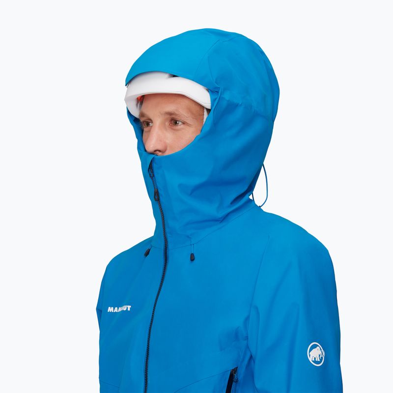 Mammut Crater IV HS Giacca da pioggia da uomo con cappuccio blu ghiacciaio 4