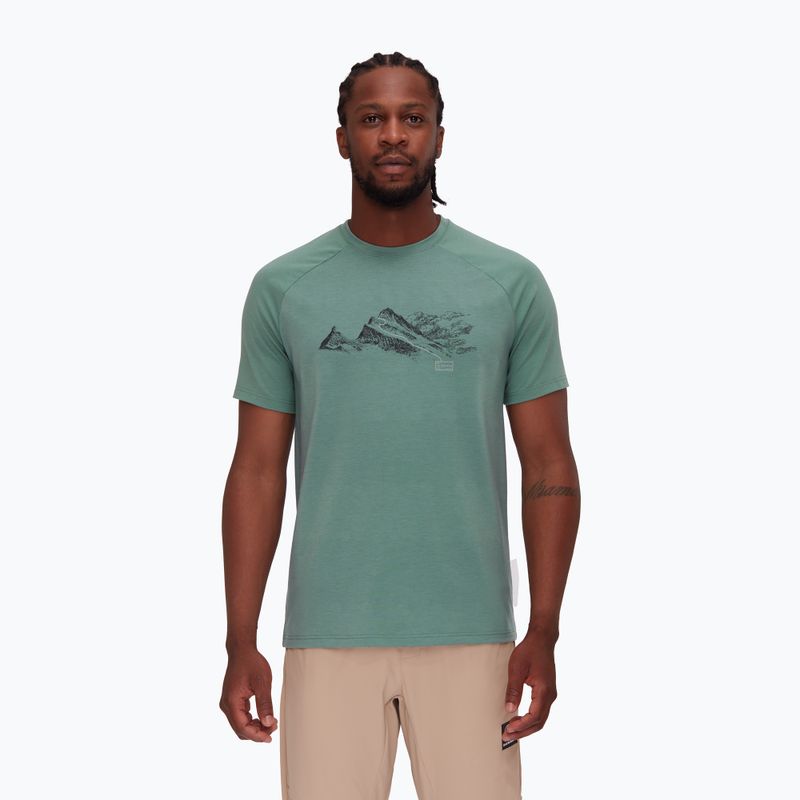 Mammut Mountain Finsteraarhorn, maglia da trekking da uomo color giada scuro