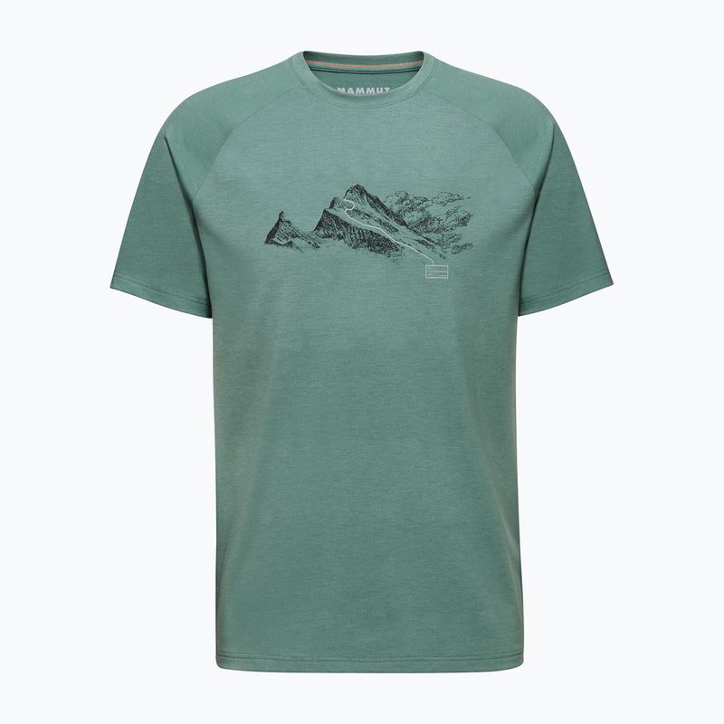 Mammut Mountain Finsteraarhorn, maglia da trekking da uomo color giada scuro 4