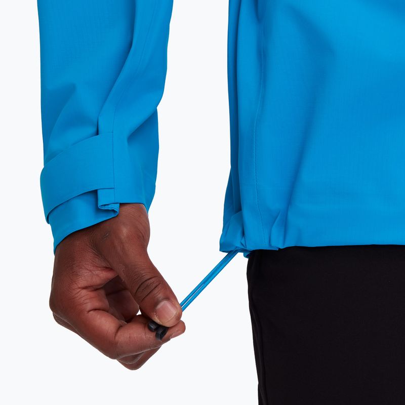 Mammut giacca da pioggia da uomo Taiss HS con cappuccio blu ghiacciaio 7