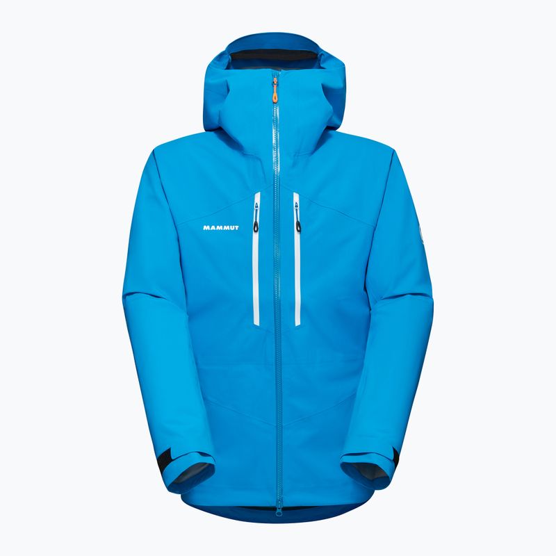Mammut giacca da pioggia da uomo Taiss HS con cappuccio blu ghiacciaio 9