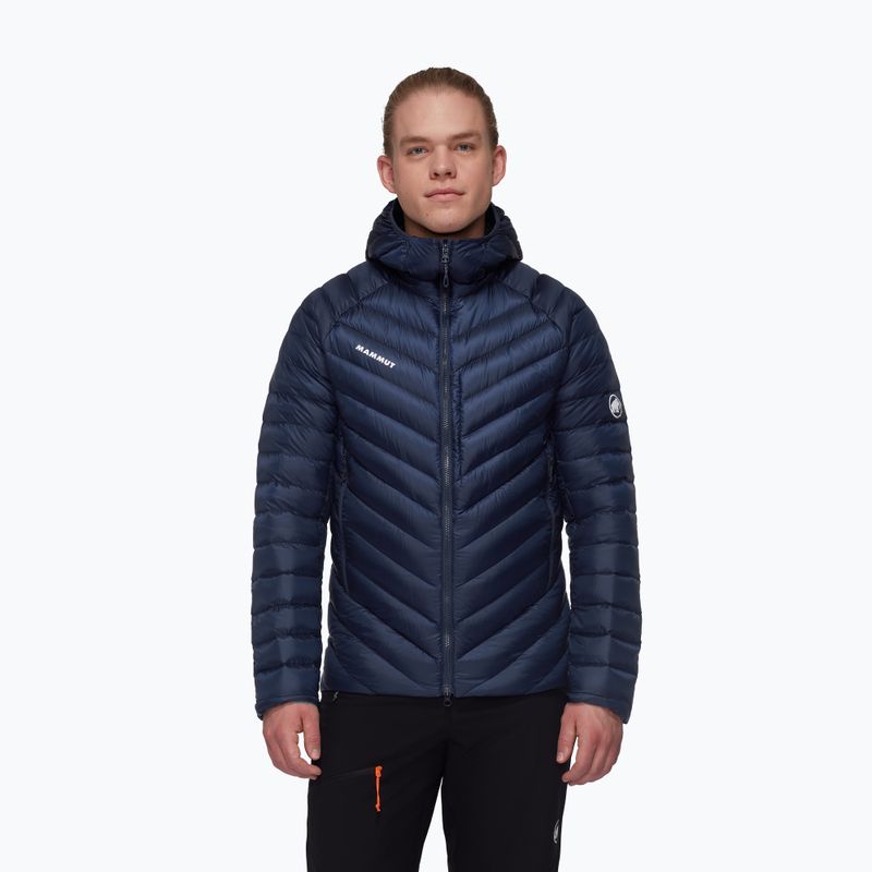 Piumino da uomo Mammut Broad Peak IN con cappuccio nero marino
