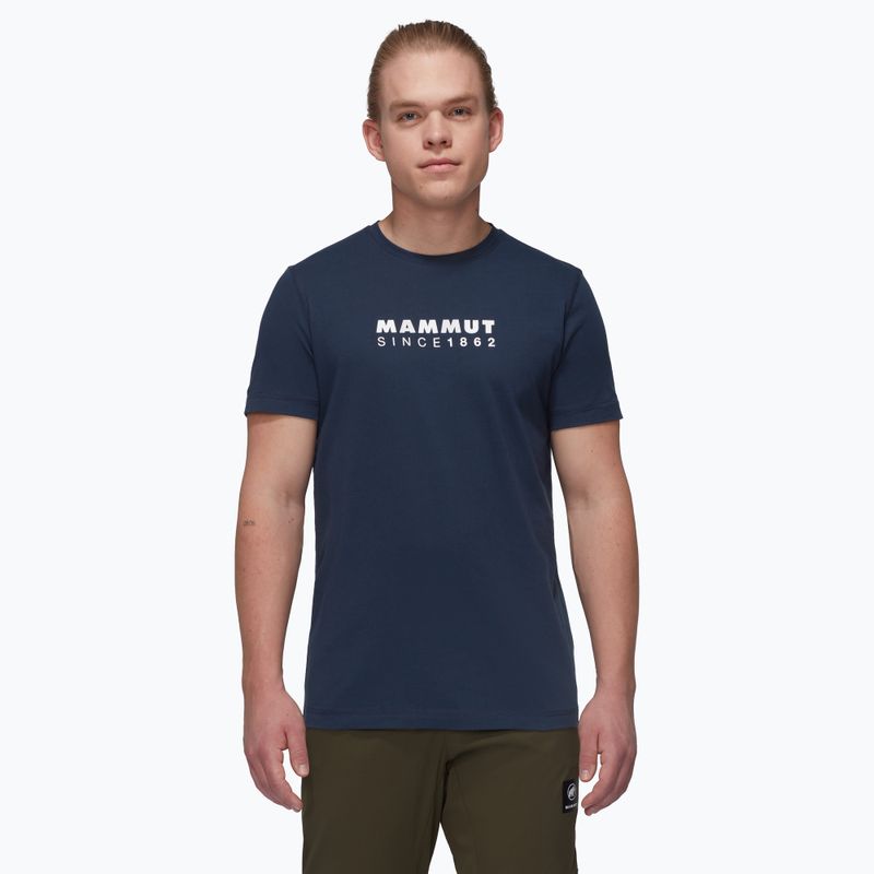 Maglietta Mammut Core Logo da uomo, marina