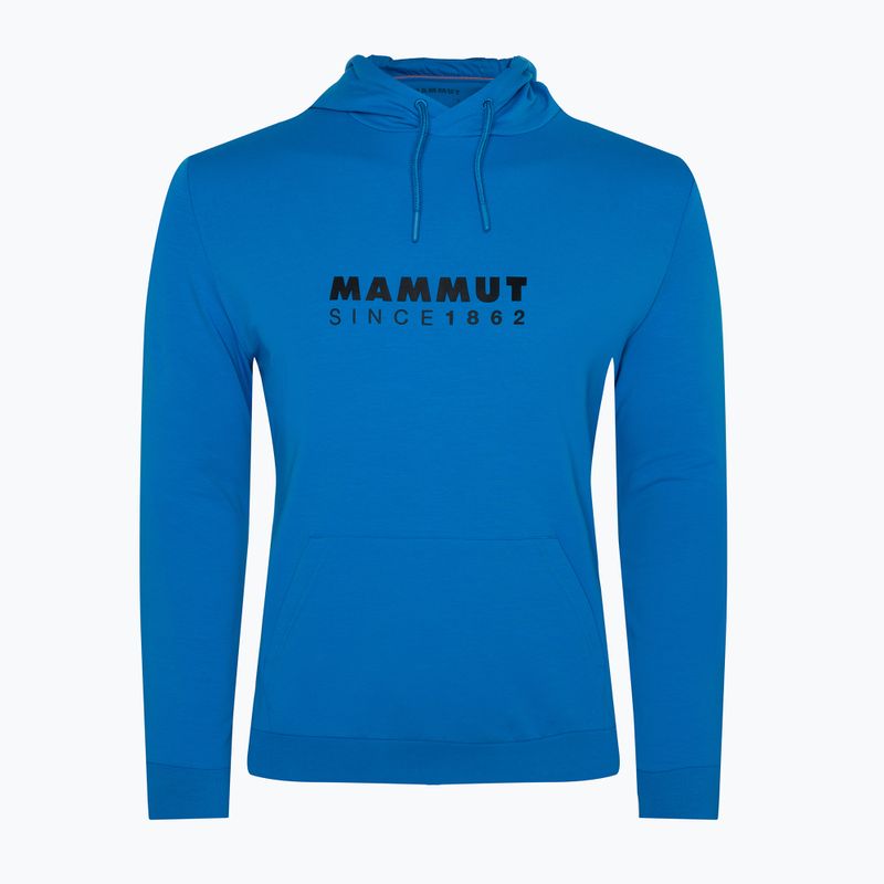 Felpa da uomo Mammut ML Hoody Logo blu ghiacciaio 5