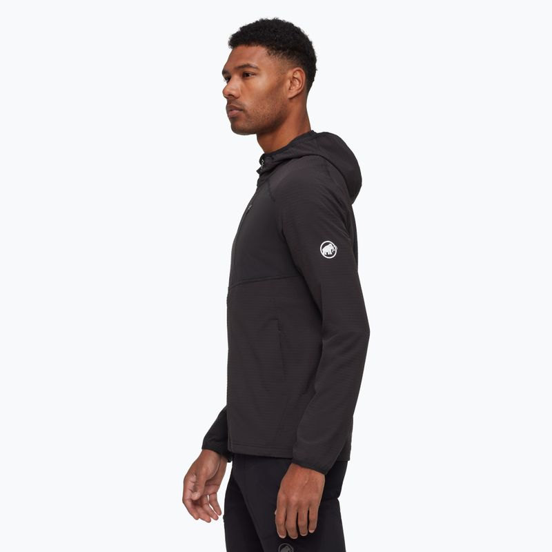 Felpa da trekking da uomo Mammut Madris Light ML con cappuccio black 2