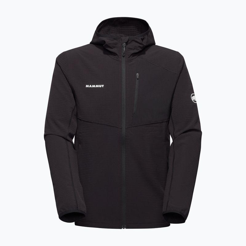 Felpa da trekking da uomo Mammut Madris Light ML con cappuccio black 4
