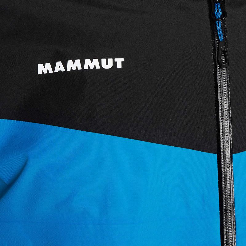 Mammut Convey Tour HS giacca da pioggia da uomo blu ghiacciaio/nero 3