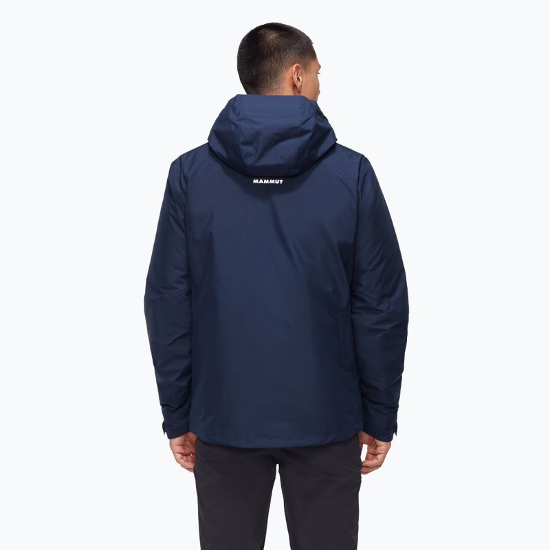 Giacca 3 in 1 da uomo Mammut Convey 3 in 1 HS con cappuccio blu marino/ghiaccio 3