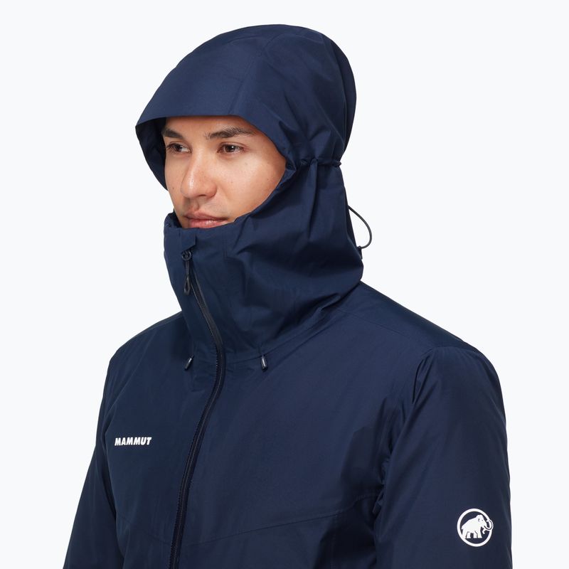 Giacca 3 in 1 da uomo Mammut Convey 3 in 1 HS con cappuccio blu marino/ghiaccio 5