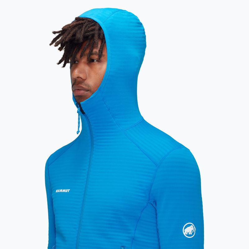 Felpa da trekking Mammut da uomo Taiss Light ML con cappuccio blu ghiacciaio 4
