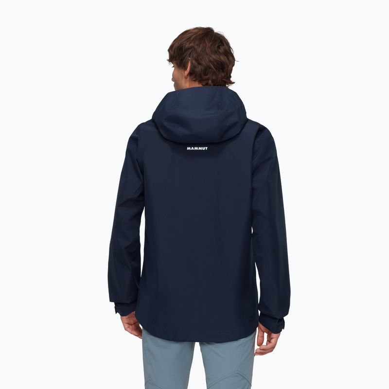 Mammut Crater Light HS Giacca da pioggia da uomo con cappuccio marine 2