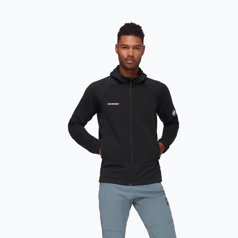 Mammut Massone ML Giacca a vento da uomo con cappuccio nero