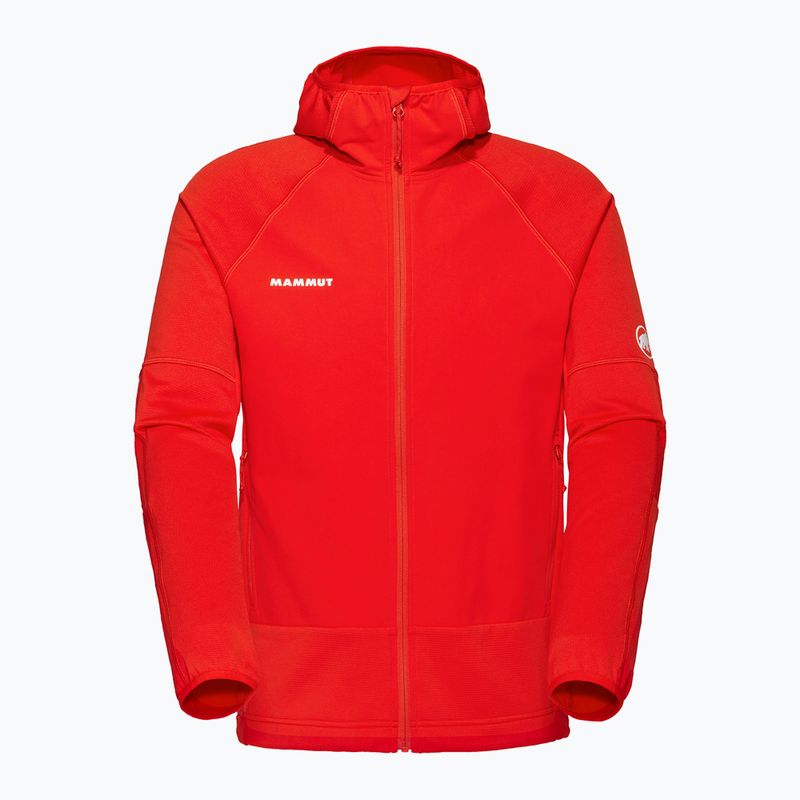 Uomo Mammut Massone ML Giacca a vento con cappuccio Mammut rosso 4