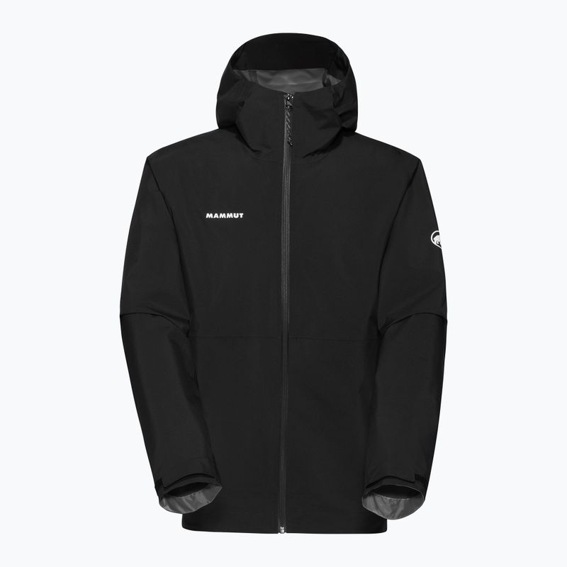 Mammut Linard Light HS Uomo Giacca da pioggia con cappuccio nero