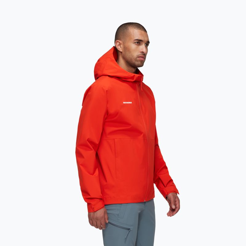 Mammut Linard Light HS Giacca da pioggia da uomo con cappuccio mammut rosso 3