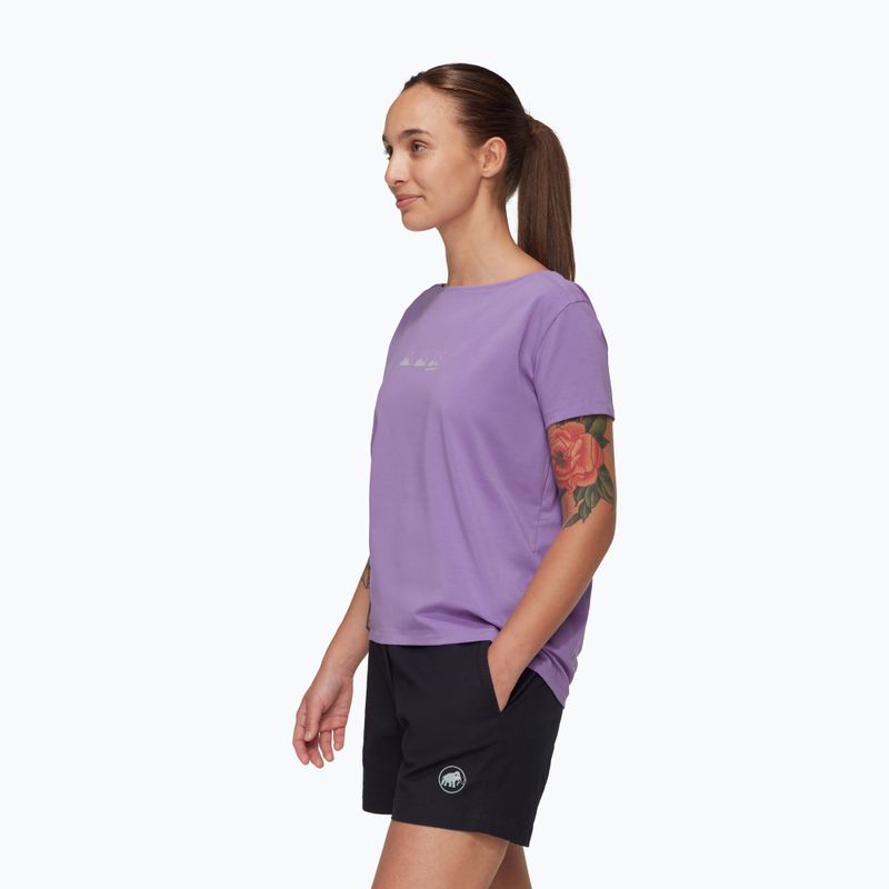 Maglietta Mammut Seon Playground da donna lavandin 3