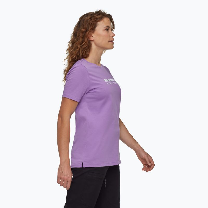 Maglietta Mammut Core Classic da donna lavandin 3