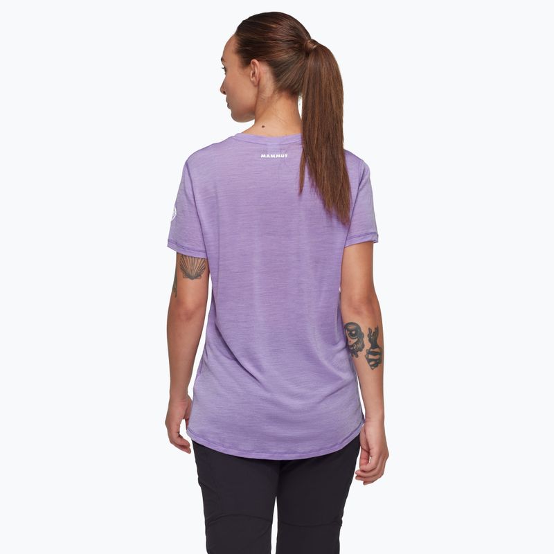 Camicia da trekking Mammut Tree Wool FL donna lavandin melange 2