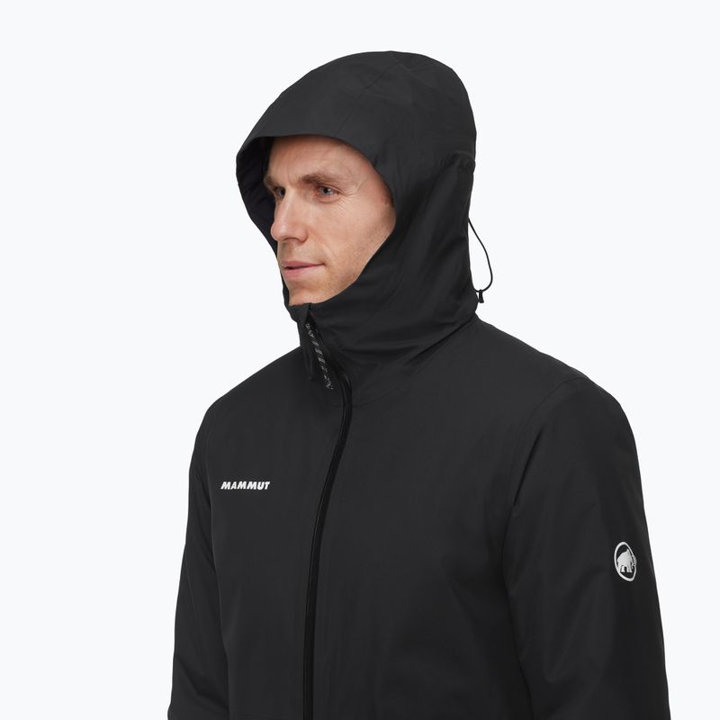 Giacca impermeabile da uomo Mammut Linard HS Thermo Hooded Jacket Men black 4