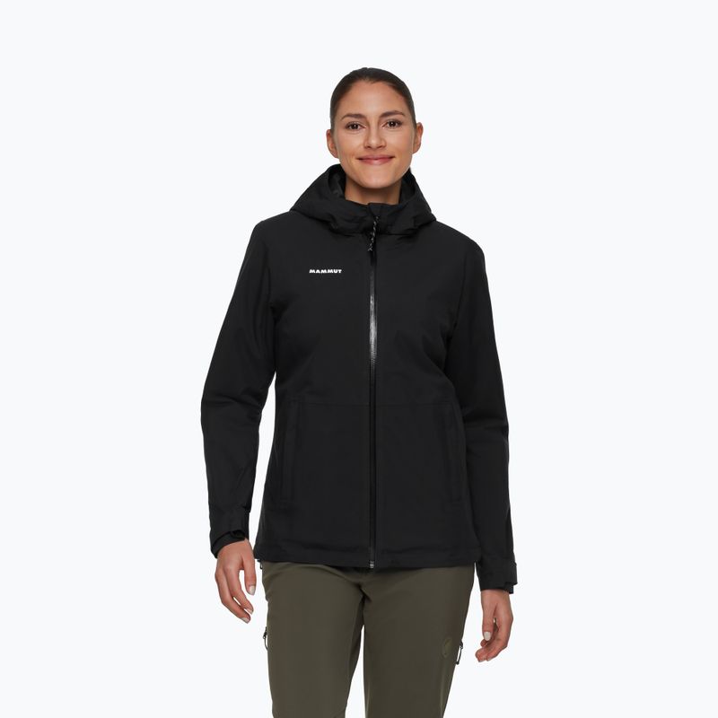 Giacca impermeabile da donna Mammut Linard HS Thermo Hooded Jacket Women black