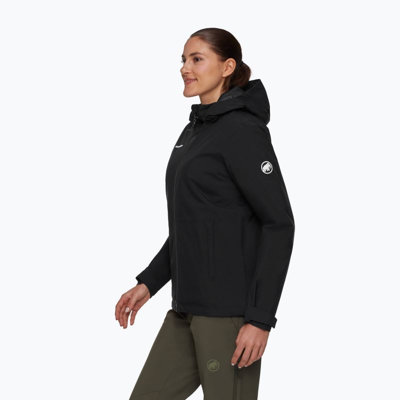 Giacca impermeabile da donna Mammut Linard HS Thermo Hooded Jacket Women black 3